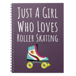 Söta Rosa Rullskridskor Presenter För Flickor För  Anteckningsbok