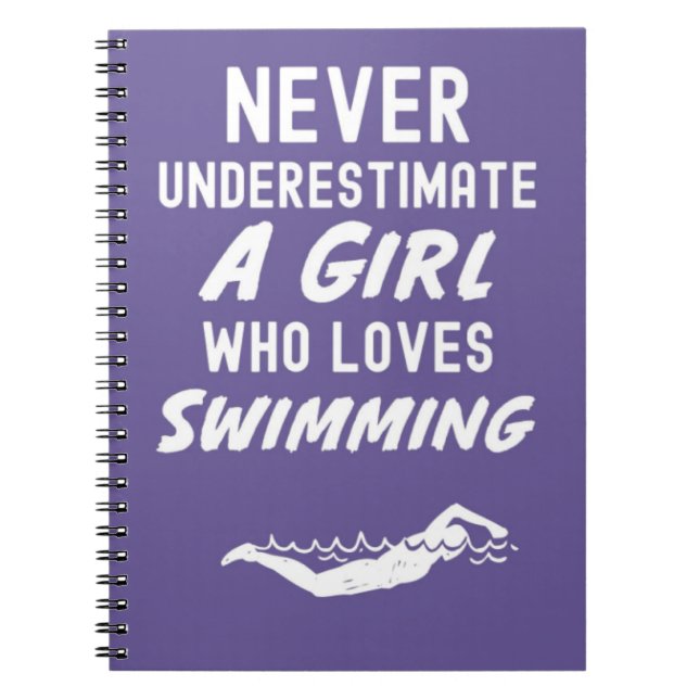 Söta Rosa Simmarepresent För Bebis Flickor Barn Si Anteckningsbok (Framsidan)