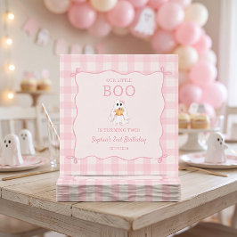 Söta rosa spök Halloween födelsedagsservetter Pappersservett