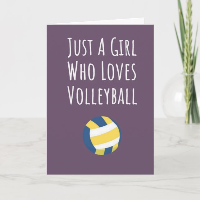 Söta rosa volleybollkort lagsport spelare kort (Framsida)