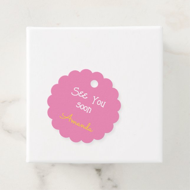 Söta rosor gåvor etiketter (På plats)