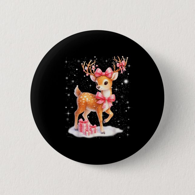 Söta Rudolph Nk Coquette Pyjamas Jul Xmas Gi Knapp (Framsida)