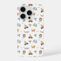 Söta Safari Djur Dschungel Mönster Telefonfodral