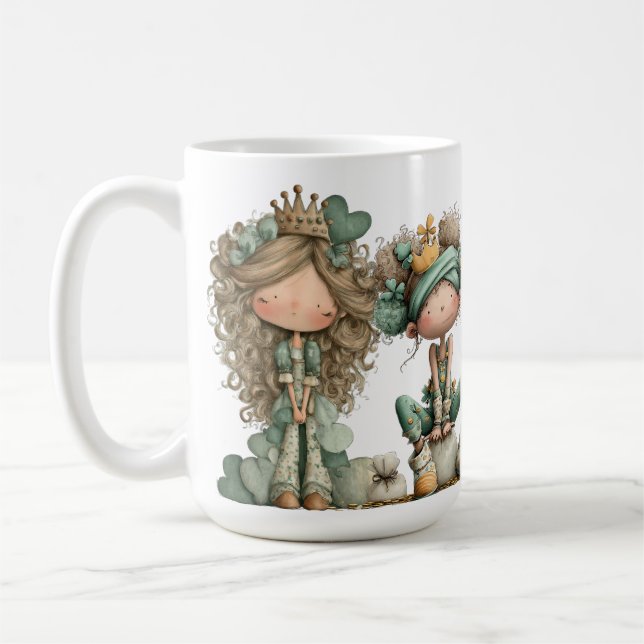 SÖTA SÄLLSamma LITENa IRLÄNDSKA FLIKOR  Kaffemugg (Vänster)