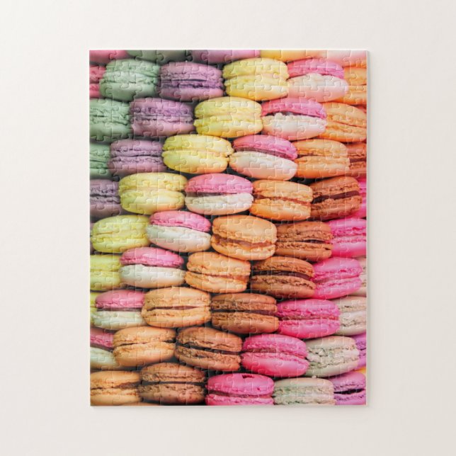 Söta säregna färgglada Macaroons Pussel (Vertikal)