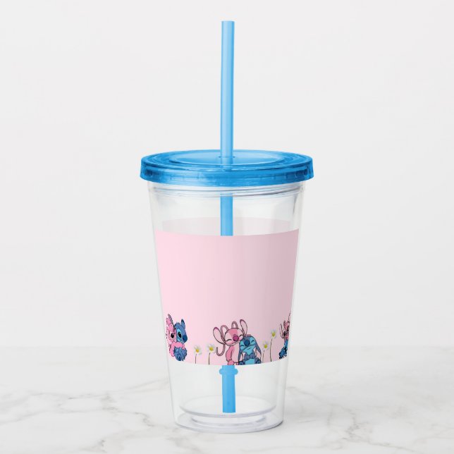 Söta serietecknade par take away mugg (Framsida)