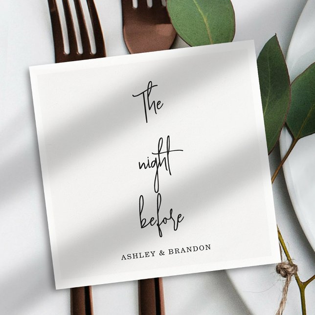 Söta servetter för kvällen före bröllopet (Skapare uppladdad)