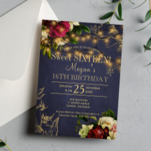 Söta sexton gyllene ljus blommande vinter rustik
