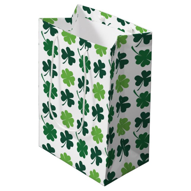Söta shamrockar och fyrklöver  (Framsidan Vinklad)