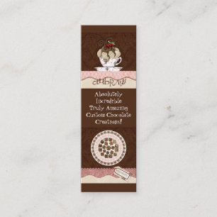 Söta Shoppevisitkortar för beställnings- chokla Mini Visitkort