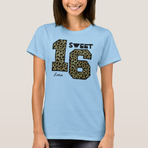 Söta Sixteeen namn V0A för 16 födelsedag T Shirt