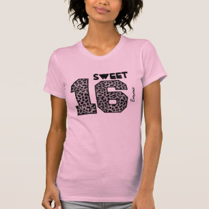 Söta Sixteeen namn V114D för 16 födelsedag Tee