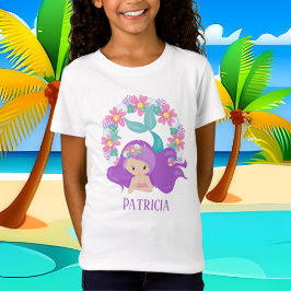 Söta sjöjungfruar, flickor lägger till namn t shirt