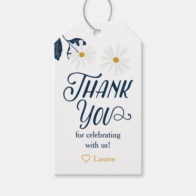 Söta skandinaviska tusenskönas tackkortslappar presentetikett (Framsidan)