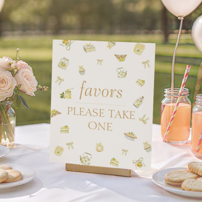 Söta små citroner baby shower-favoriter poster (Skapare uppladdad)