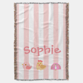 Söta små fåglar filt