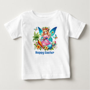 Söta små flickor älv Glad påsk T Shirt