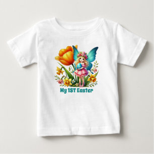 Söta små flickor änglar Första påsken Baby T Shirt