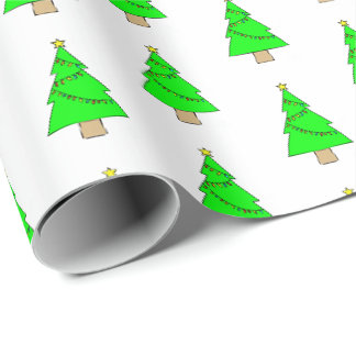 Söta Små Julgranar Presentpapper