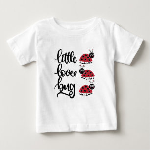 Söta små kärleksbugs ordkonst flickor t shirt