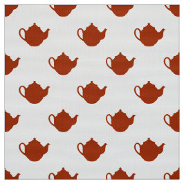 Söta små tekannor mönster väv tyg