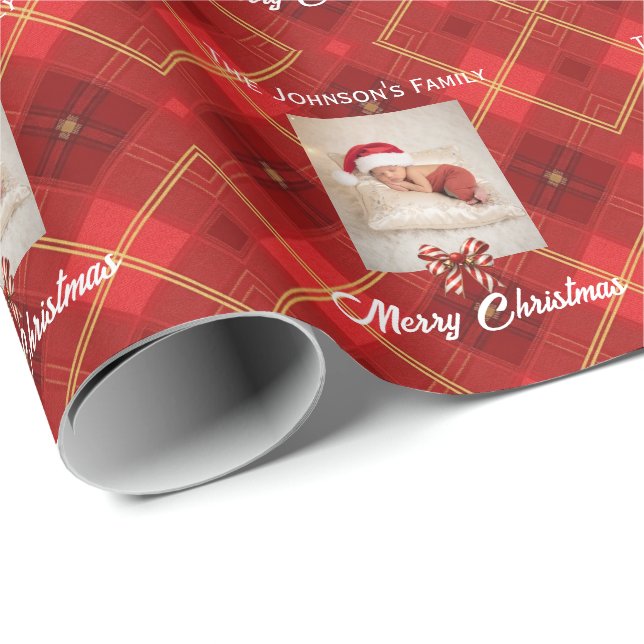 Söta små tomtar - Personlig jul  Presentpapper (Rullad Hörn)