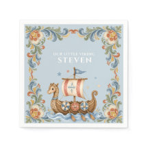 Söta små viking-barnkalas servetter