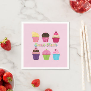 Söta Smått Cupcakes Pappersservett