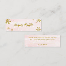 Söta snöflingor Vinter Bebis Bads Diaper Lotteri