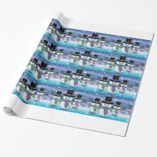 Söta snömän presentpapper