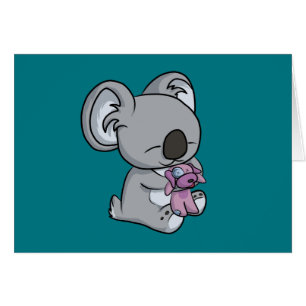 Söta Snuggles! Koala Hälsningskort