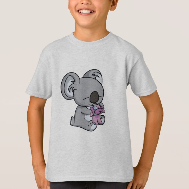 Söta Snuggles! Koala T Shirt (Framsida)