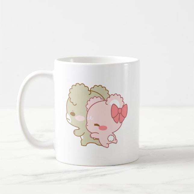 Söta sockerhakar av unge kaffemugg (Vänster)