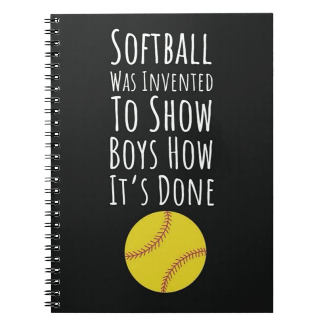 Söta Softboll Julgranskryddmar Söta Lag Spelare Ku Anteckningsbok (Framsidan)