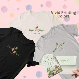 Söta Solbrända Småbarnsfötter Hjärta Mamma och Lar T Shirt