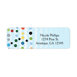 Söta Som En knapp Bröllopsdusch Inbjudan Adresseti Returadress Etikett