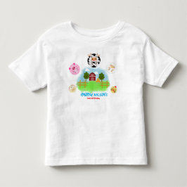 Söta som kallar på alla lantliga födelsedagsdjur t shirt