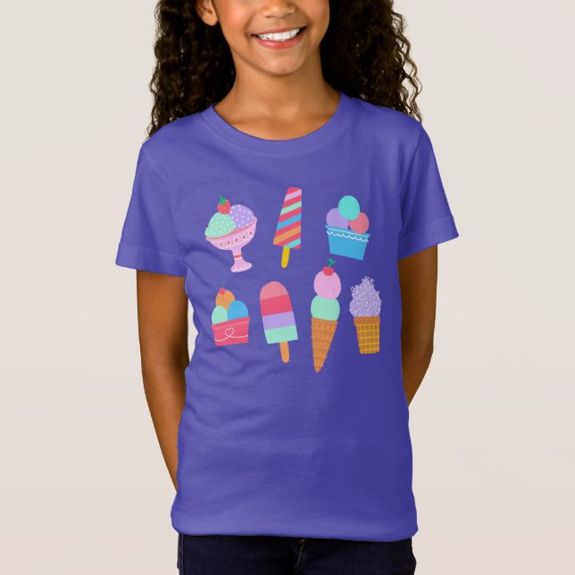 Söta sommar-godis t shirt (Framsida)