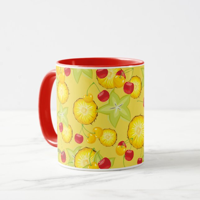 Söta sommarfrukt mugg (Framsida vänster)