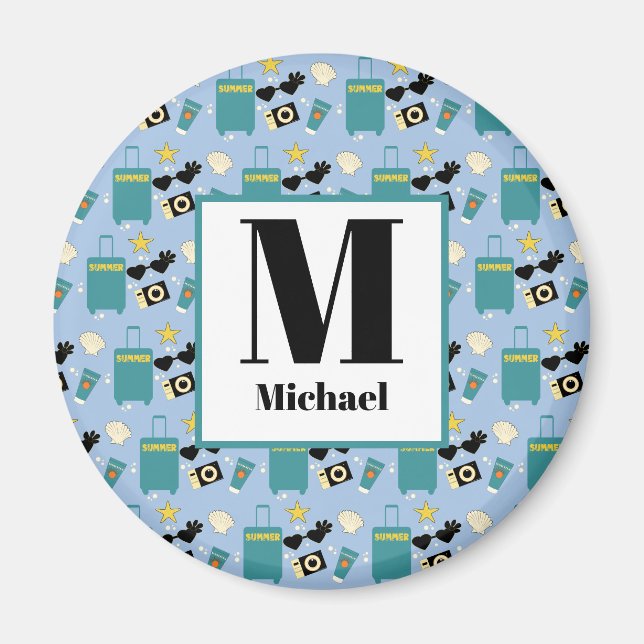 Söta sommarlovselementmagnet magnet (Framsidan)