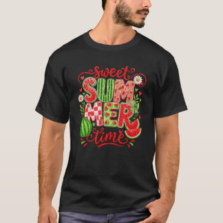 Söta sommartid vattenmelonvibbar Coquette-båge Gi T Shirt