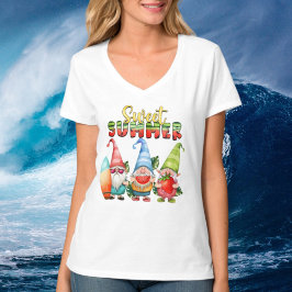 Söta sommartidsgnomer t shirt