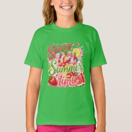 Söta sommarvibbar Barn Unisex T-Shirt