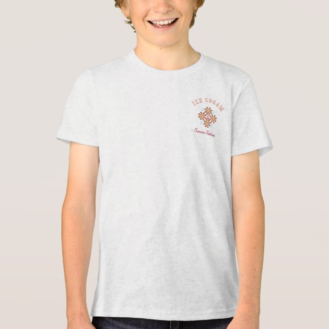 Söta sommarvibbar – T-shirt med sött logotyp för g (Framsida)