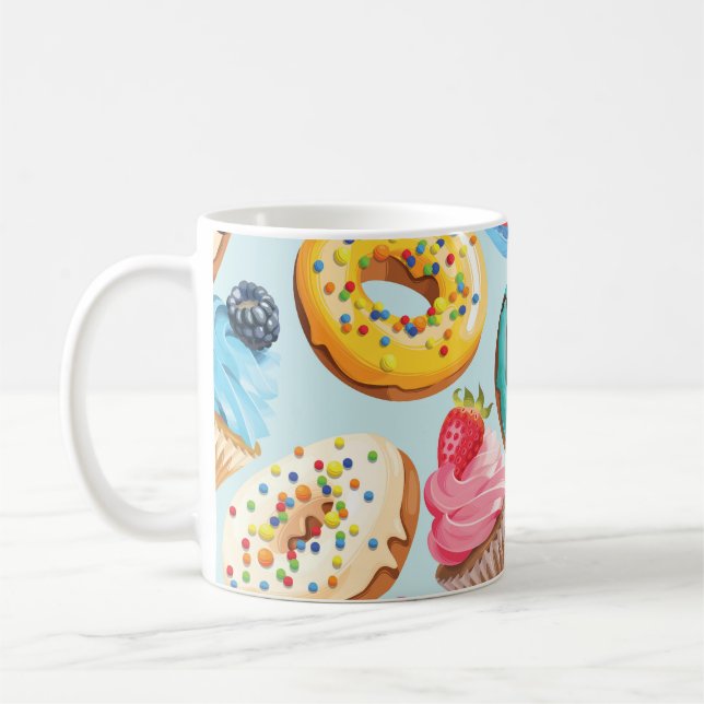 Söta sötsaker: Mönster av Delight. Kaffemugg (Vänster)