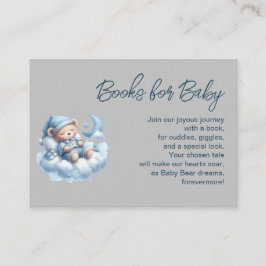 Söta sovande björn pojkböcker för bebisar tilläggskort