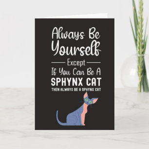 Söta Sphynx Kattkort Djur Husdjur Rolig Kittelunge Kort