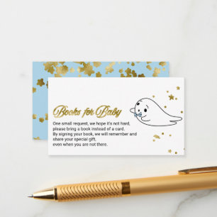 Söta spök Halloween-baby shower-böcker för bebis Tilläggskort