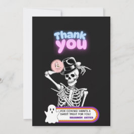 Söta spök Halloween tack för presentkort Kort