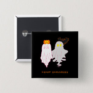 Söta Spökbarn Halloween-knapp Knapp